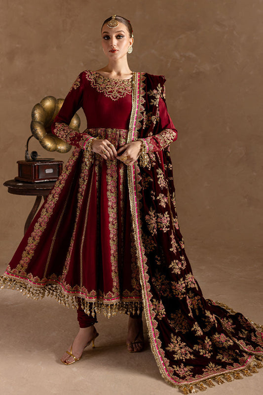 Marjjan | De Rose Velvet | MRV-13 (MEHROON) XS Maroon Raw Silk