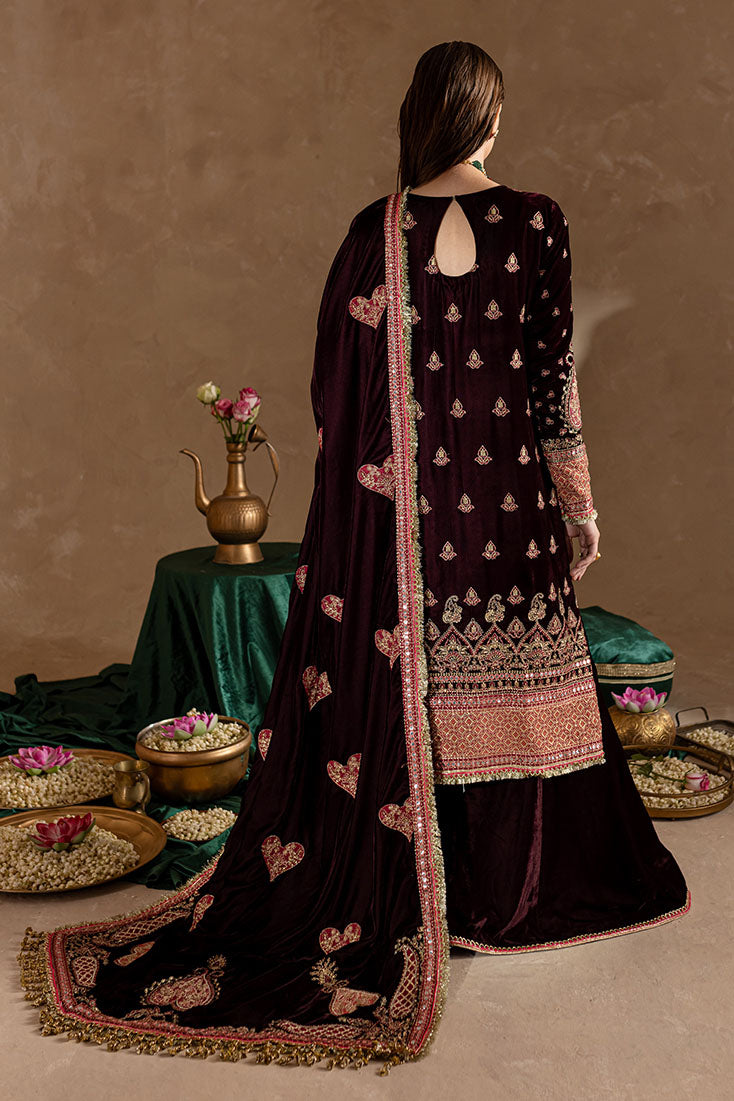 Marjjan | De Rose Velvet | MRV-08 (MEHROON) S Maroon Velvet
