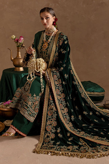 Marjjan | De Rose Velvet | MRV-11 (GREEN) Custom Size Bottle Green Raw Silk