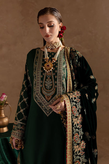 Marjjan | De Rose Velvet | MRV-11 (GREEN) L Bottle Green Raw Silk