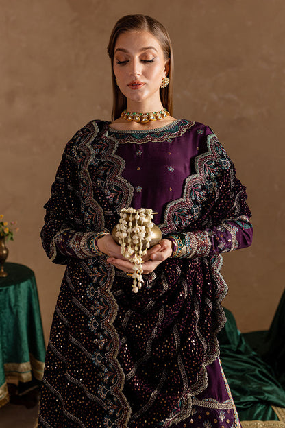 Marjjan | De Rose Velvet | MRV-12 (PURPLE) M Deep Purple Raw Silk