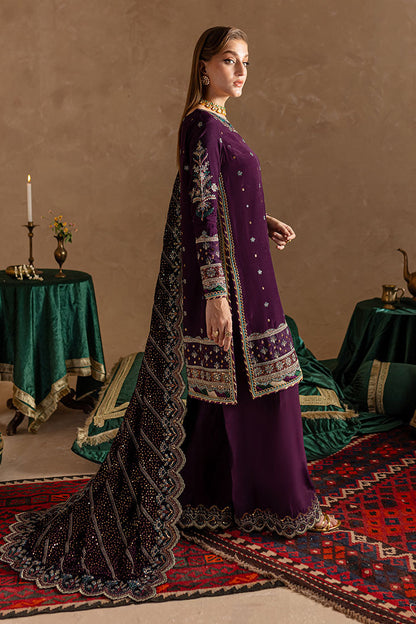 Marjjan | De Rose Velvet | MRV-12 (PURPLE) XL Deep Purple Raw Silk