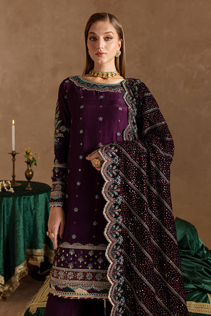 Marjjan | De Rose Velvet | MRV-12 (PURPLE) L Deep Purple Raw Silk