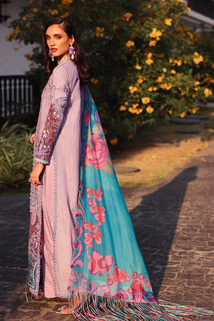 Afrozeh | Lawn 25 | Chrysa S Lilac Lawn