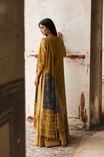 Afrozeh | Mulaqaat Lawn | Wafa S Mustard Yellow Lawn