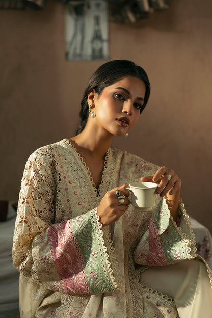 Afrozeh | Mulaqaat Lawn | Mohabbat M Beige Lawn
