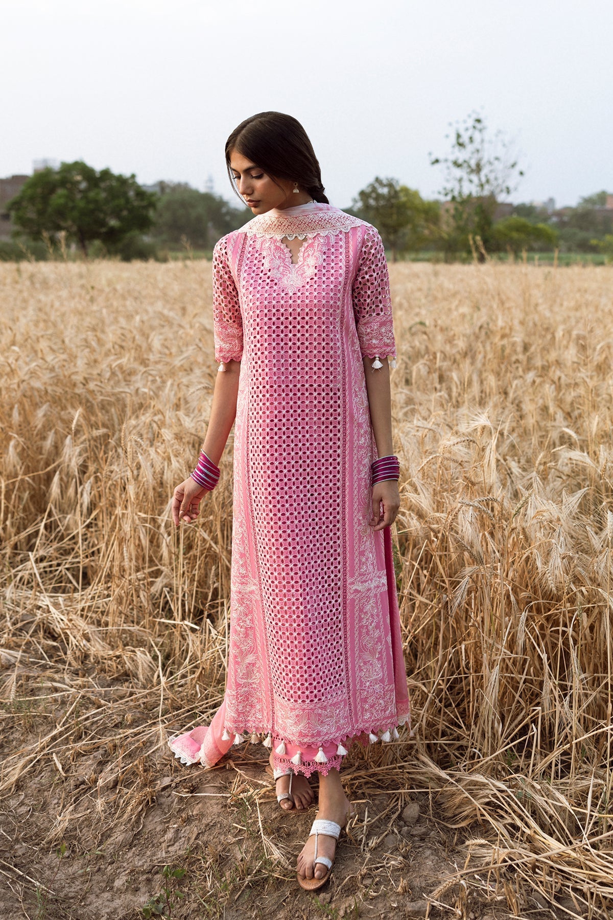 Afrozeh | Mulaqaat Lawn | Khwaab XS Pink Lawn