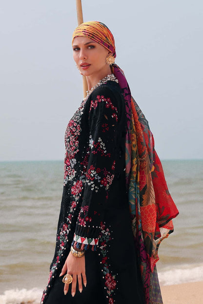 Afrozeh | Lawn 25 | Elva XL Black Lawn