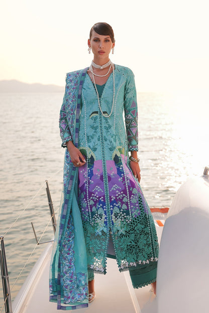 Afrozeh | Lawn 25 | Sovana XS Jade Green Lawn