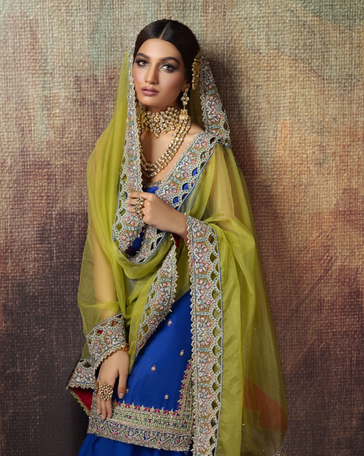 Erum Khan | Begham Jaan Bridal Formals | SABZPARI - Pakistani Designer Dress - by Erum Khan | Type: Bridal - 100% Original at Saira Sultan