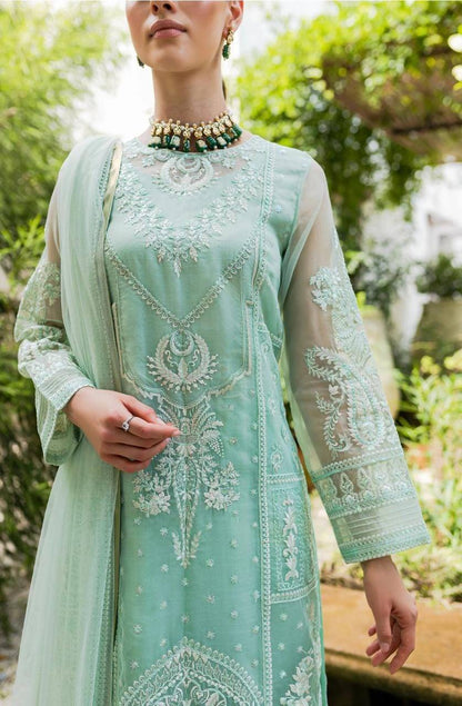 Maryum N Maria | Sorina Luxury Chiffon 23 | Beach Glass (MW23-504) - Pakistani Designer Dress - by Maryum N Maria | Type: Formal - 100% Original at Saira Sultan