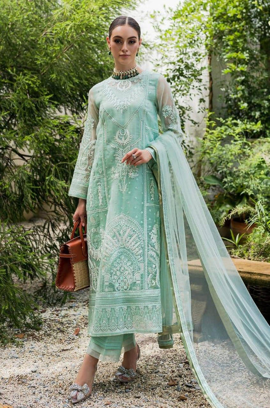 Maryum N Maria | Sorina Luxury Chiffon 23 | Beach Glass (MW23-504) - Pakistani Designer Dress - by Maryum N Maria | Type: Formal - 100% Original at Saira Sultan