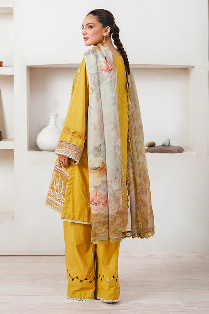 Zellbury | Unstitched 3 Piece Cambric | Embroidered Shirt Shalwar Dupatta - 0156
