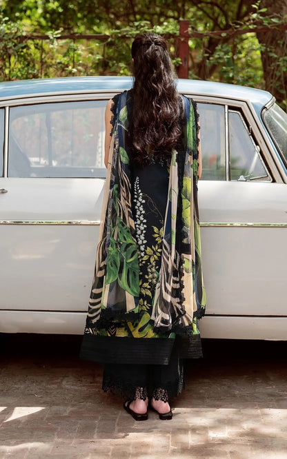 Asifa and Nabeel | Yakin Summer 25 | Secret Botanica-(YKL25-05) S Black Lawn