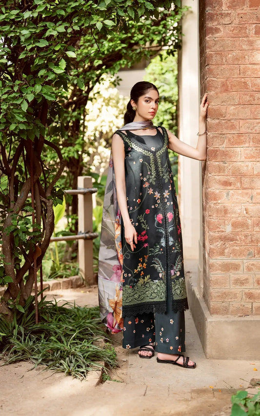 Asifa and Nabeel | Yakin Summer 25 | Elysian-(YKL25-11) Mid Green XS Lawn