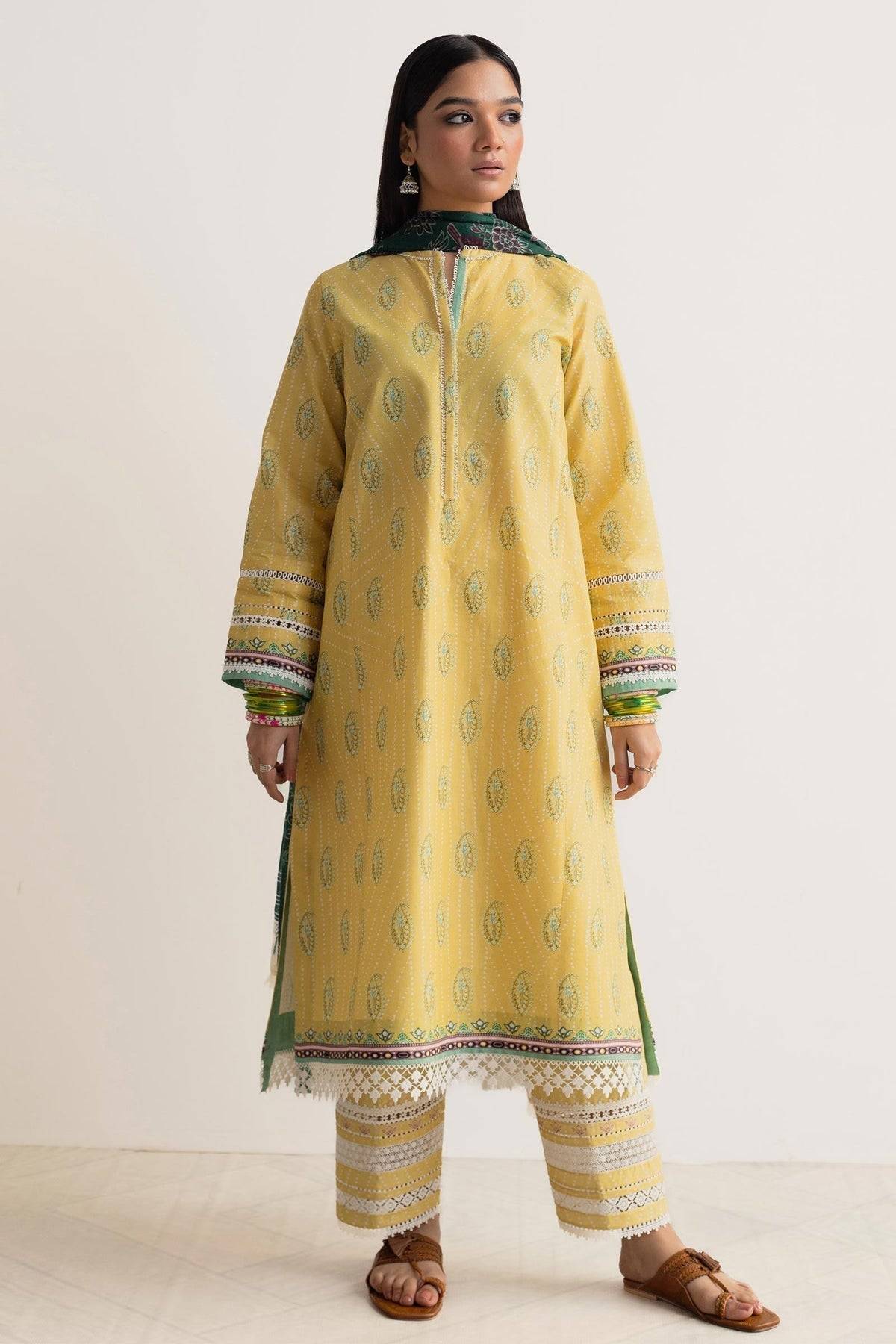 Zara Shahjahan | Coco Prints 24 | CHAMPA-D10 - Pakistani Designer Dress - by Zara Shahjahan | Type: Luxury - 100% Original at Saira Sultan