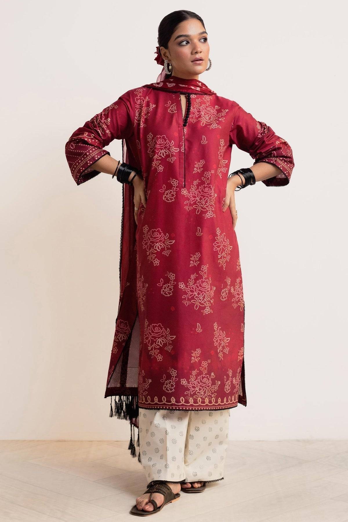 Zara Shahjahan | Coco Prints 24 | GULAB-D5 - Pakistani Designer Dress - by Zara Shahjahan | Type: Luxury - 100% Original at Saira Sultan