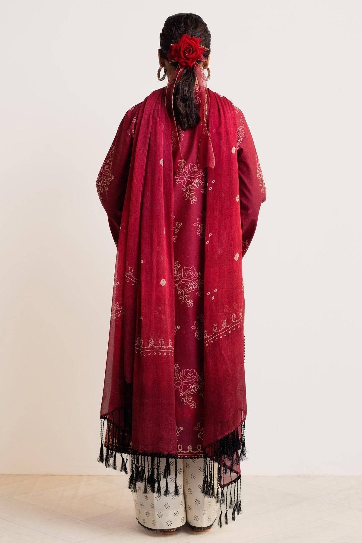 Zara Shahjahan | Coco Prints 24 | GULAB-D5 - Pakistani Designer Dress - by Zara Shahjahan | Type: Luxury - 100% Original at Saira Sultan