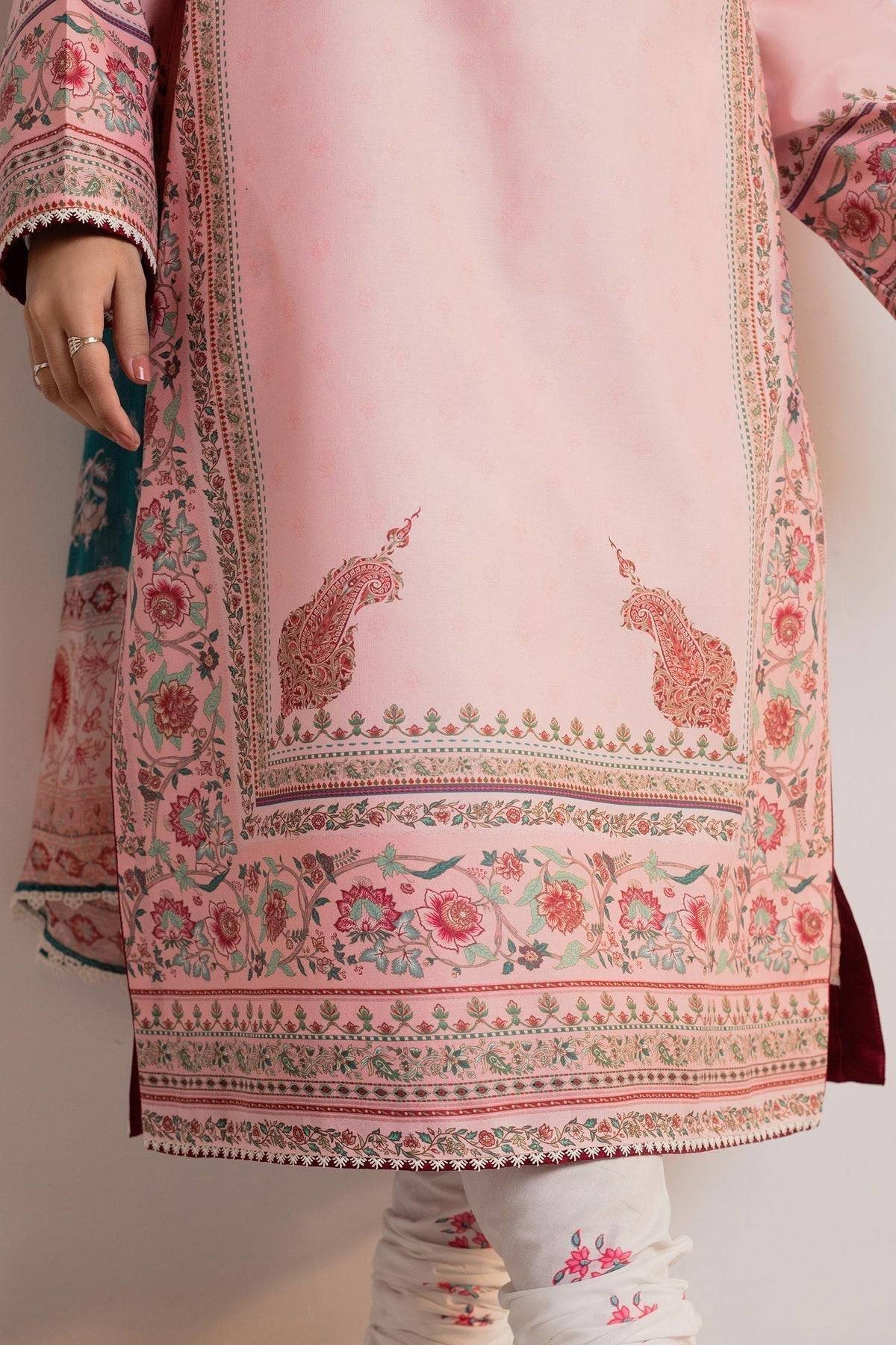 Zara Shahjahan | Coco Prints 24 | GULABI-D3 - Pakistani Designer Dress - by Zara Shahjahan | Type: Luxury - 100% Original at Saira Sultan
