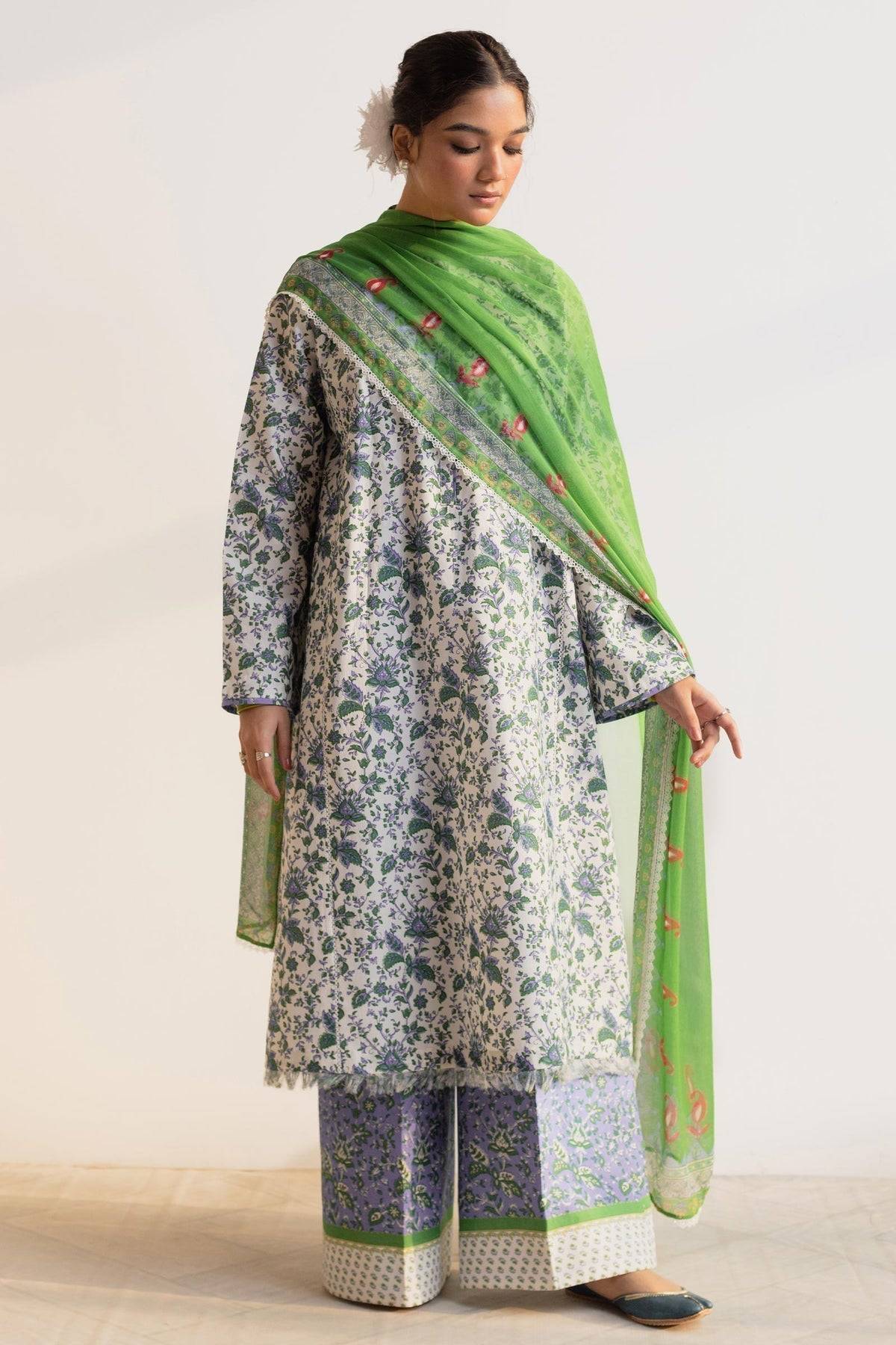 Zara Shahjahan | Coco Prints 24 | NARGIS-D2 - Pakistani Designer Dress - by Zara Shahjahan | Type: Luxury - 100% Original at Saira Sultan