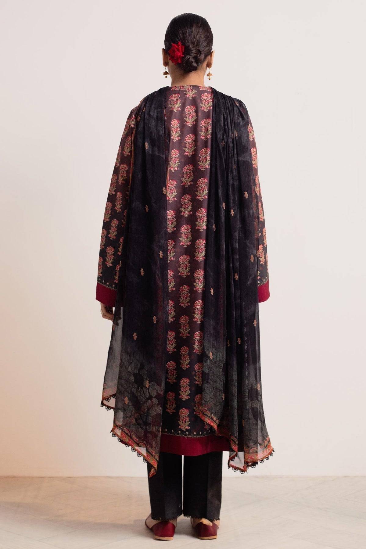 Zara Shahjahan | Coco Prints 24 | SURKH-D9 - Pakistani Designer Dress - by Zara Shahjahan | Type: Luxury - 100% Original at Saira Sultan