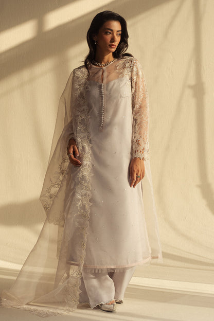 Zara Shahjahan | Fall Festive 24 | ZC-2076 XS White Organza