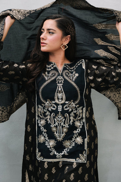 Zellbury | Summer Pret | Embroidered Kurta Dupatta Trouser - 3256
