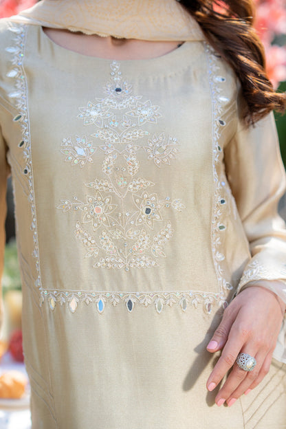 Wahaj M Khan | Pari Collection | Ivory biege Pari Outfit