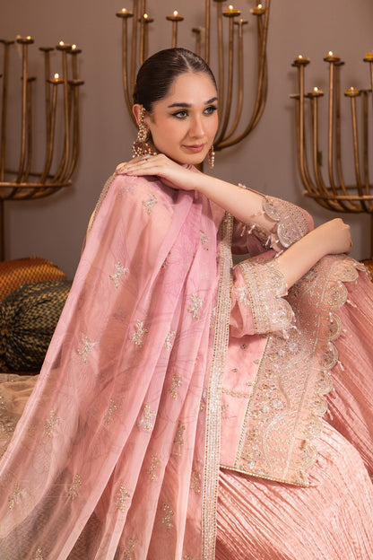 Alizeh | Jhalak Formals | AF-JHLK-03-ZAFIRA L Light Pink Chiffon