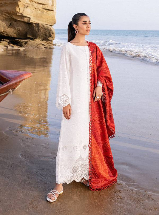 Zainab chottani | Luxury Chikankari 24 | CHUNARI - 3A - Pakistani Designer Dress - by Zainab Chottani | Type: Luxury - 100% Original at Saira Sultan