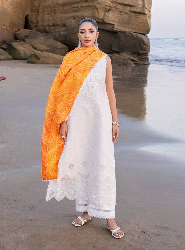 Zainab chottani | Luxury Chikankari 24 | CHUNARI - 3B - Pakistani Designer Dress - by Zainab Chottani | Type: Luxury - 100% Original at Saira Sultan