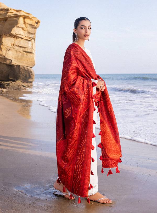 Zainab chottani | Luxury Chikankari 24 | CHUNARI - 3A - Pakistani Designer Dress - by Zainab Chottani | Type: Luxury - 100% Original at Saira Sultan