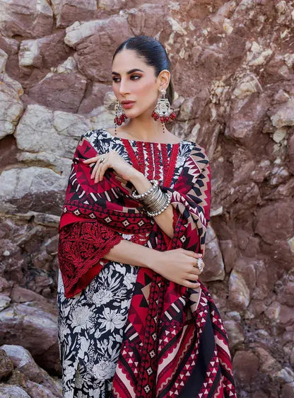 Zainab Chottani | Winter Shawls | Asna - Pakistani Designer Dress - by Zainab Chottani | Type: Luxury - 100% Original at Saira Sultan