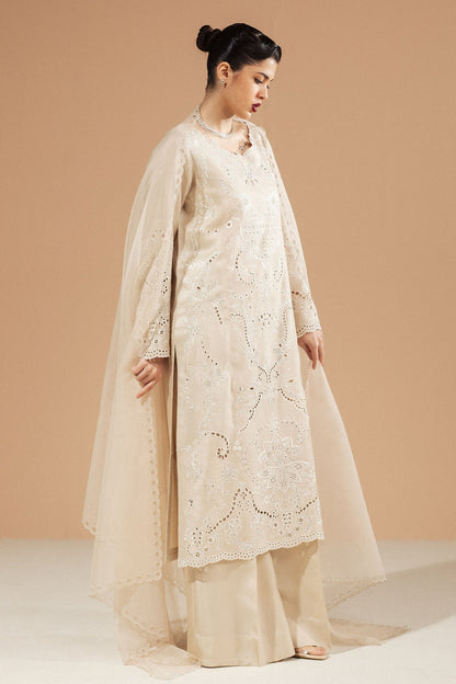 Zara Shahjahan | Festive Wear 25 | ZR25F0101 L Beige Medium Raw Silk