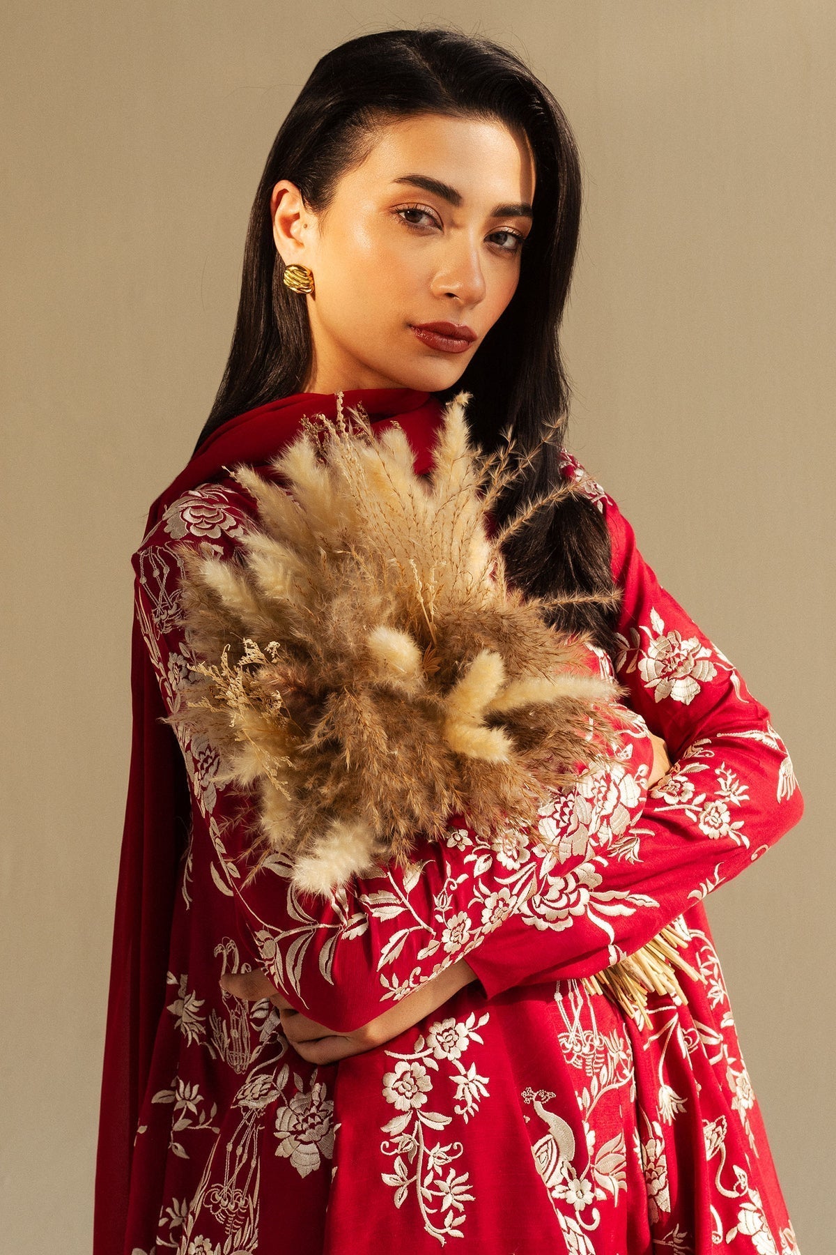 Zara Shahjahan | Festive Wear 25 | ZR25F0228 M Wine Raw Silk
