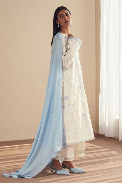 Zara Shahjahan | Pret Wear | CR25P0108 L White Cambric