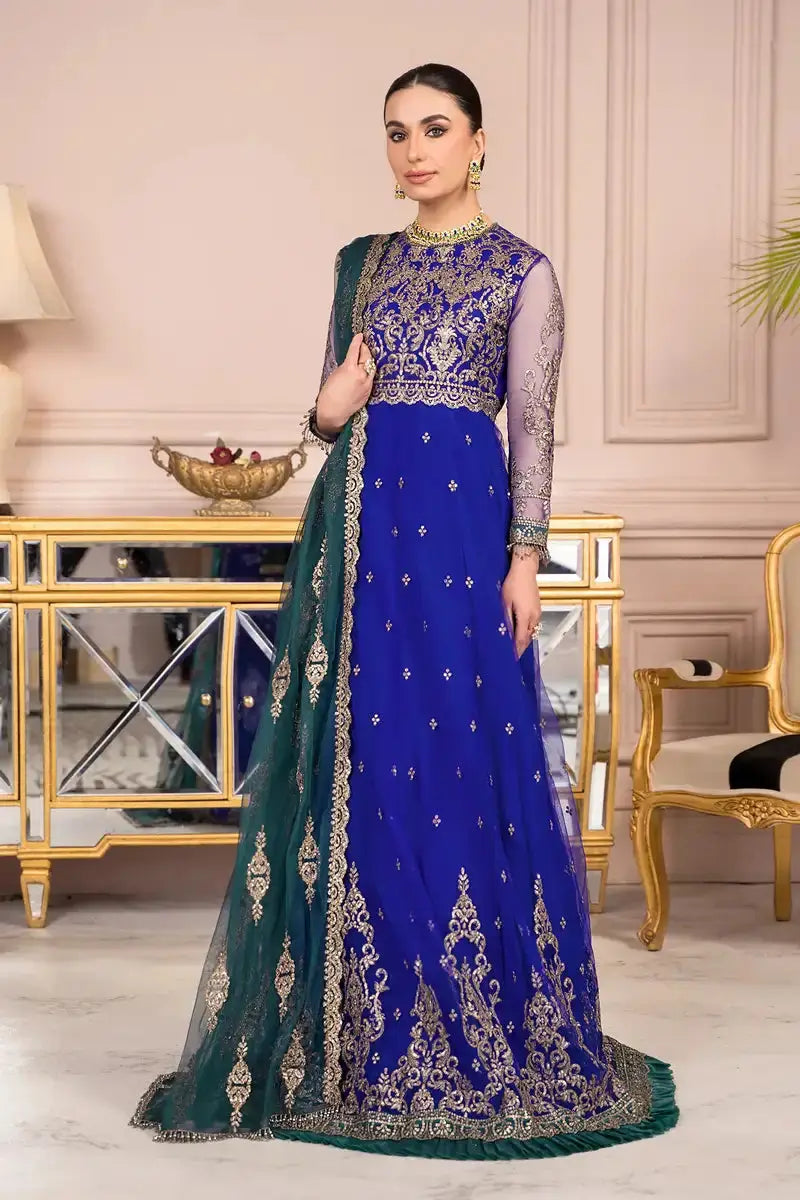 Zarif | Afreen Formals | ZA 09 ROYAL - Pakistani Designer Dress - by Zarif | Type: Formal - 100% Original at Saira Sultan