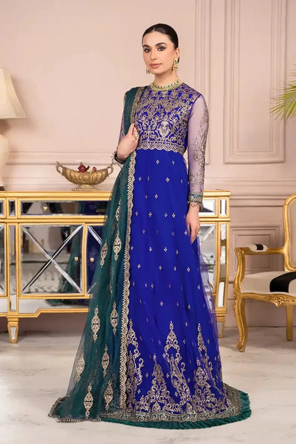 Zarif | Afreen Formals | ZA 09 ROYAL - Pakistani Designer Dress - by Zarif | Type: Formal - 100% Original at Saira Sultan