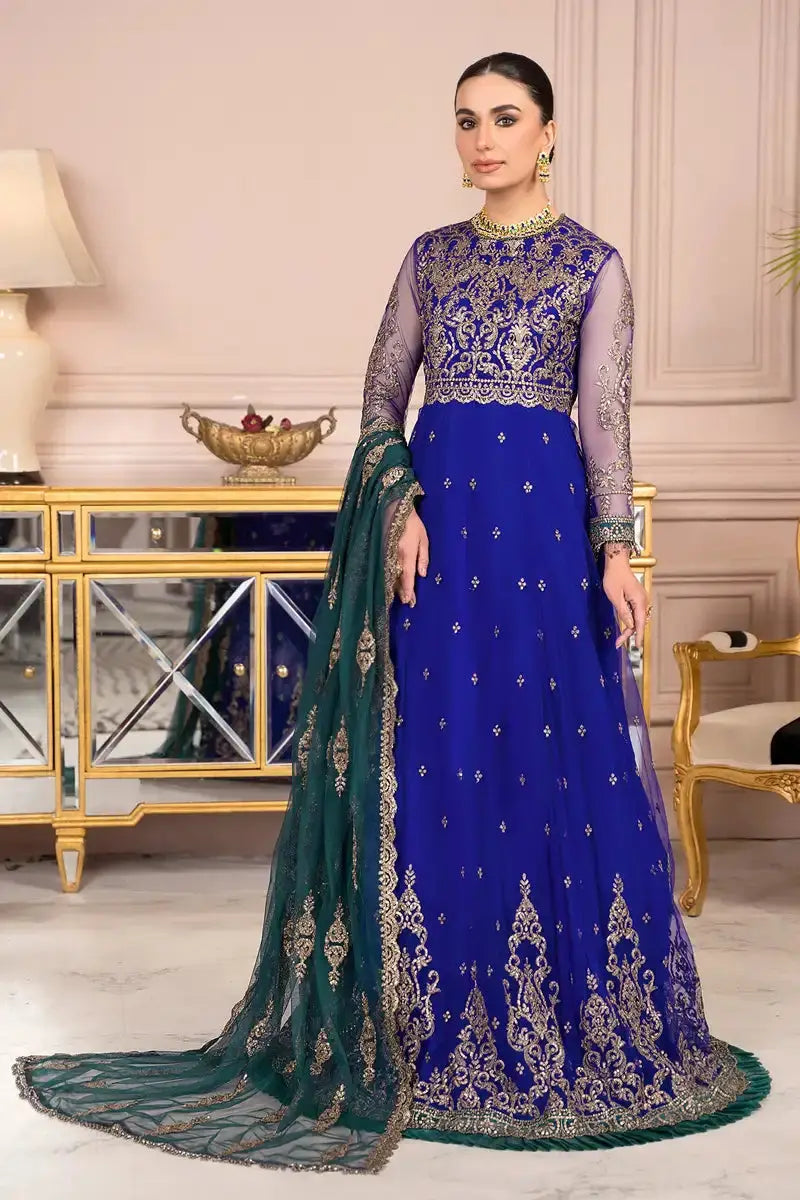 Zarif | Afreen Formals | ZA 09 ROYAL - Pakistani Designer Dress - by Zarif | Type: Formal - 100% Original at Saira Sultan