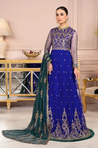 Zarif | Afreen Formals | ZA 09 ROYAL - Pakistani Designer Dress - by Zarif | Type: Formal - 100% Original at Saira Sultan