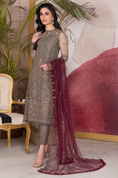 Zarif | Afreen Formals | ZA 10 DOVE - Pakistani Designer Dress - by Zarif | Type: Formal - 100% Original at Saira Sultan
