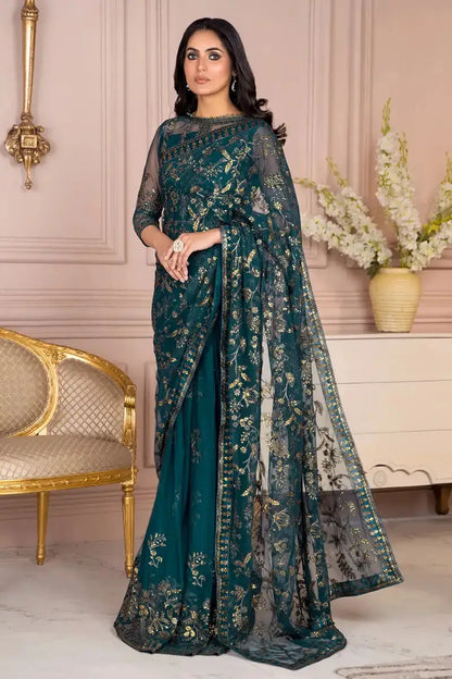 Zarif | Afreen Formals | ZA 01 EVERGREEN - Pakistani Designer Dress - by Zarif | Type: Formal - 100% Original at Saira Sultan