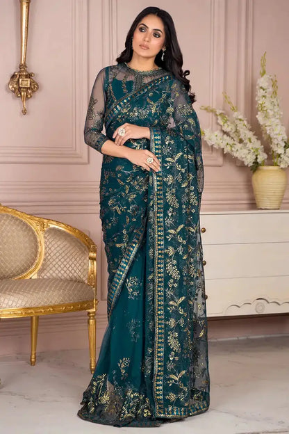 Zarif | Afreen Formals | ZA 01 EVERGREEN - Pakistani Designer Dress - by Zarif | Type: Formal - 100% Original at Saira Sultan