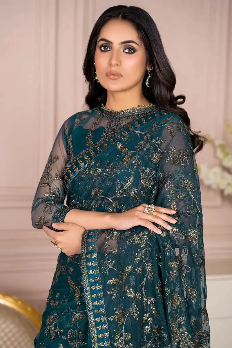 Zarif | Afreen Formals | ZA 01 EVERGREEN - Pakistani Designer Dress - by Zarif | Type: Formal - 100% Original at Saira Sultan