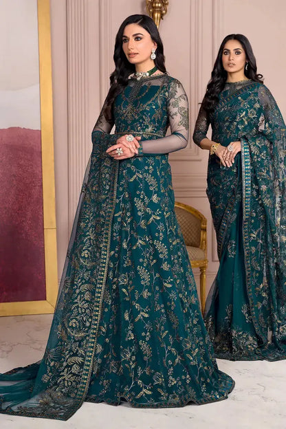 Zarif | Afreen Formals | ZA 01 EVERGREEN - Pakistani Designer Dress - by Zarif | Type: Formal - 100% Original at Saira Sultan