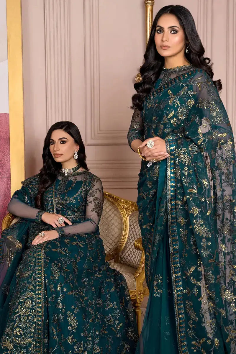 Zarif | Afreen Formals | ZA 01 EVERGREEN - Pakistani Designer Dress - by Zarif | Type: Formal - 100% Original at Saira Sultan