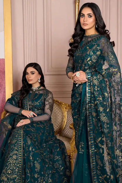 Zarif | Afreen Formals | ZA 01 EVERGREEN - Pakistani Designer Dress - by Zarif | Type: Formal - 100% Original at Saira Sultan