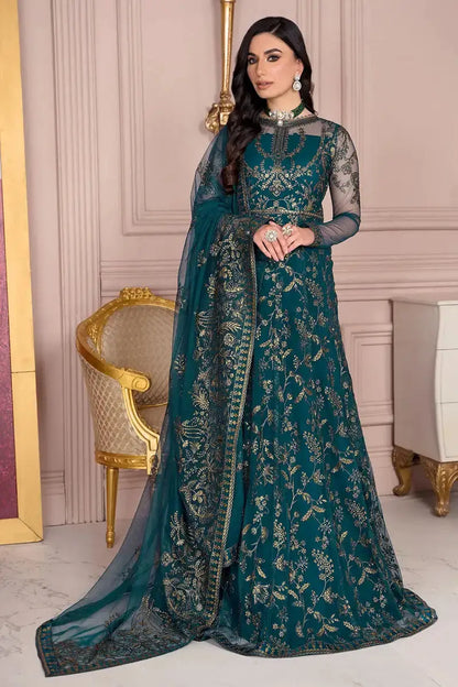 Zarif | Afreen Formals | ZA 01 EVERGREEN - Pakistani Designer Dress - by Zarif | Type: Formal - 100% Original at Saira Sultan