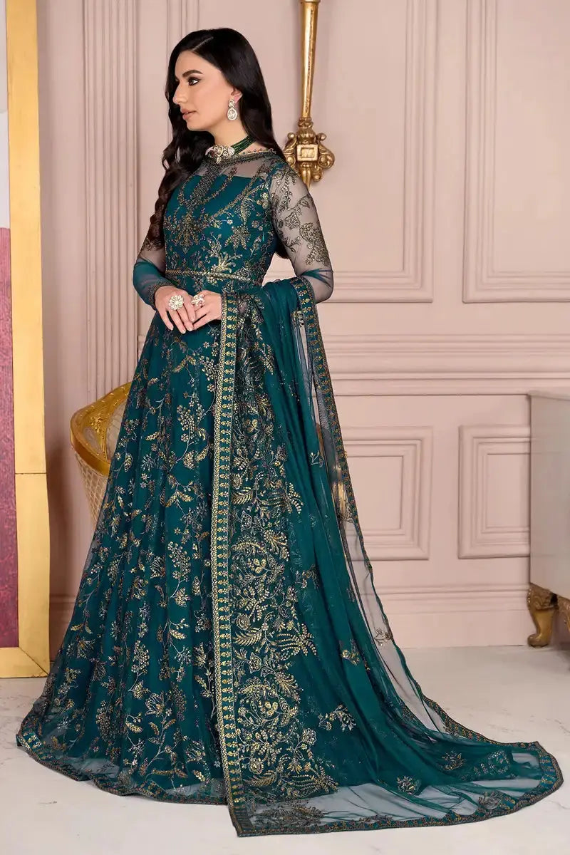 Zarif | Afreen Formals | ZA 01 EVERGREEN - Pakistani Designer Dress - by Zarif | Type: Formal - 100% Original at Saira Sultan