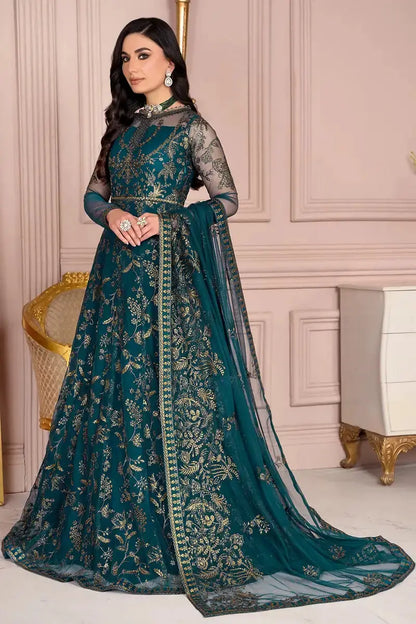 Zarif | Afreen Formals | ZA 01 EVERGREEN - Pakistani Designer Dress - by Zarif | Type: Formal - 100% Original at Saira Sultan